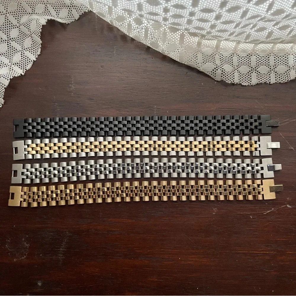 Black Stainless Steel Metal Chain Bracelet